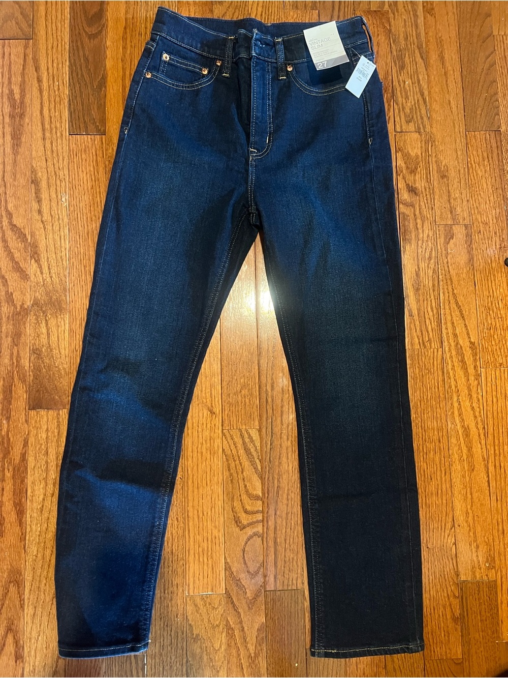 GAP Women's Slim Jeans in Dark Blue Denim